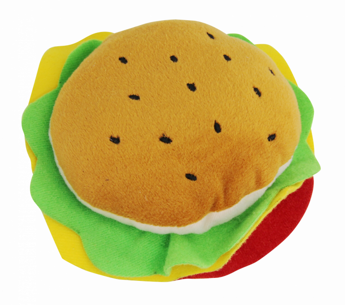 Pawise Jucarie Plus in Forma de Hamburger, 12 cm