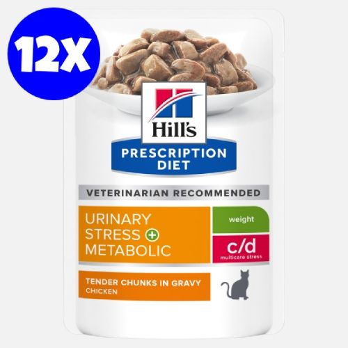 Hill\'s Prescription Diet Feline c/d Stress plus Metabolic, 12x85 g