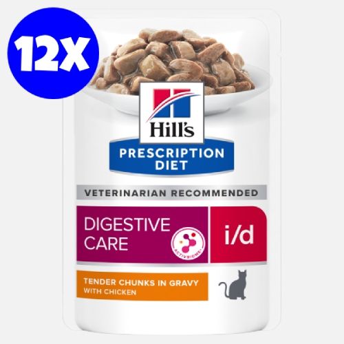 Hill's Prescription Diet Feline i/d Chicken, 12x85 g