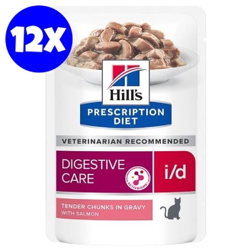 Hill's Prescription Diet Feline i/d Salmon, 12x85 g