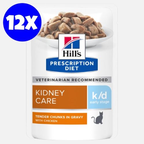 Hill\'s Prescription Diet Feline k/d Early Stage Chicken, 12x85 g