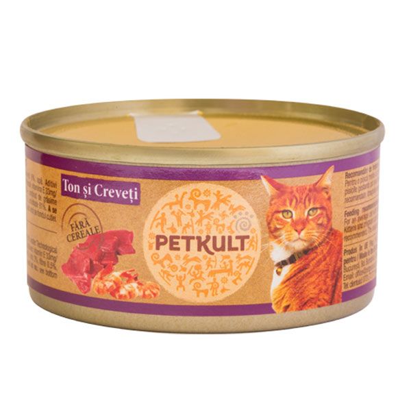 Petkult Cat Ton cu Creveti, 80 g