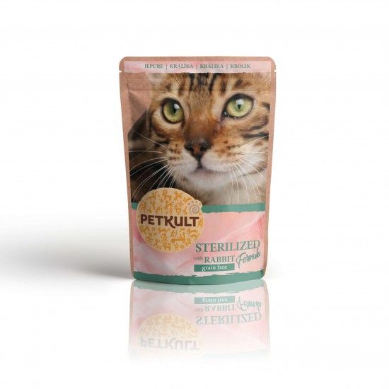 Petkult Cat Sterilised cu Iepure, 100 g