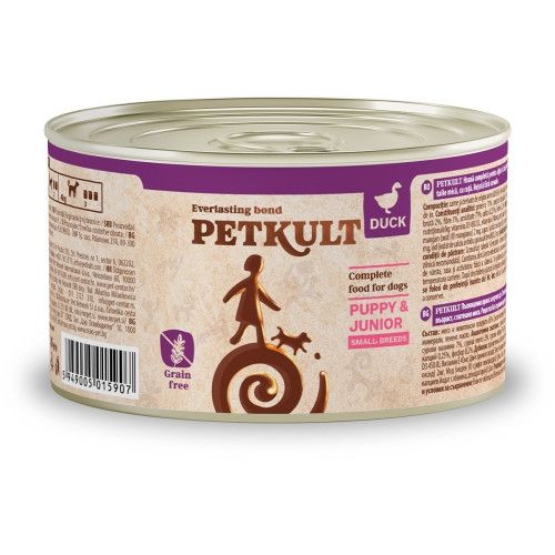 Petkult Dog Mini Junior Rata, 185 g