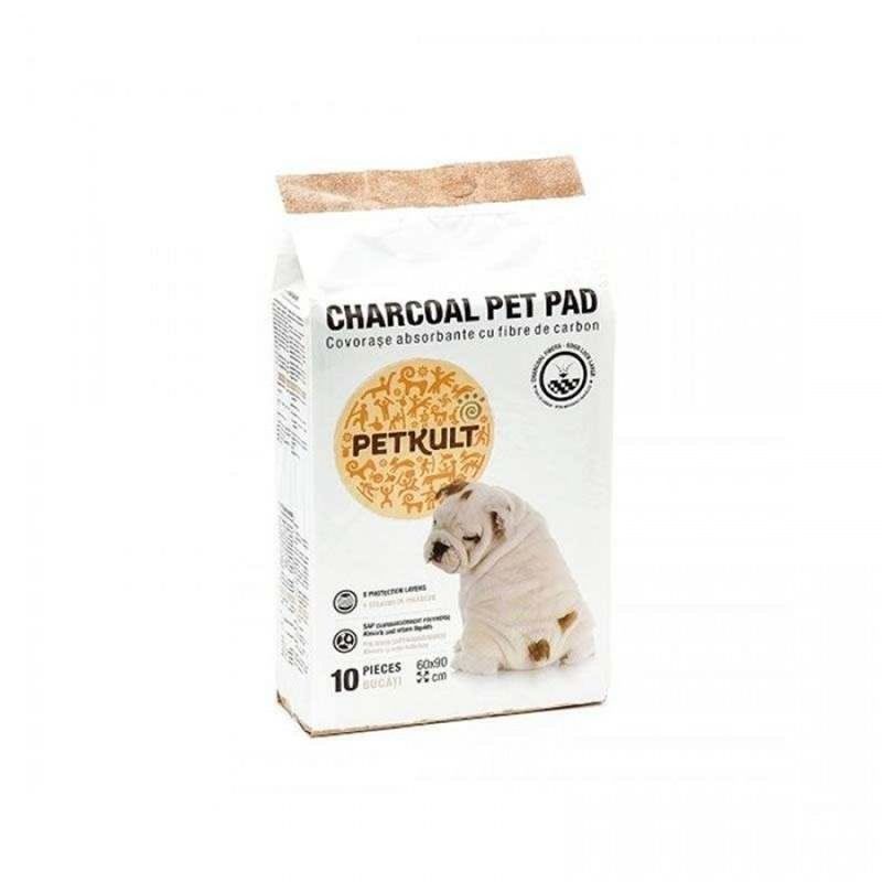 Petkult Pet Pad Charcoal, 60×90 cm, 10 buc 60x90 imagine 2022
