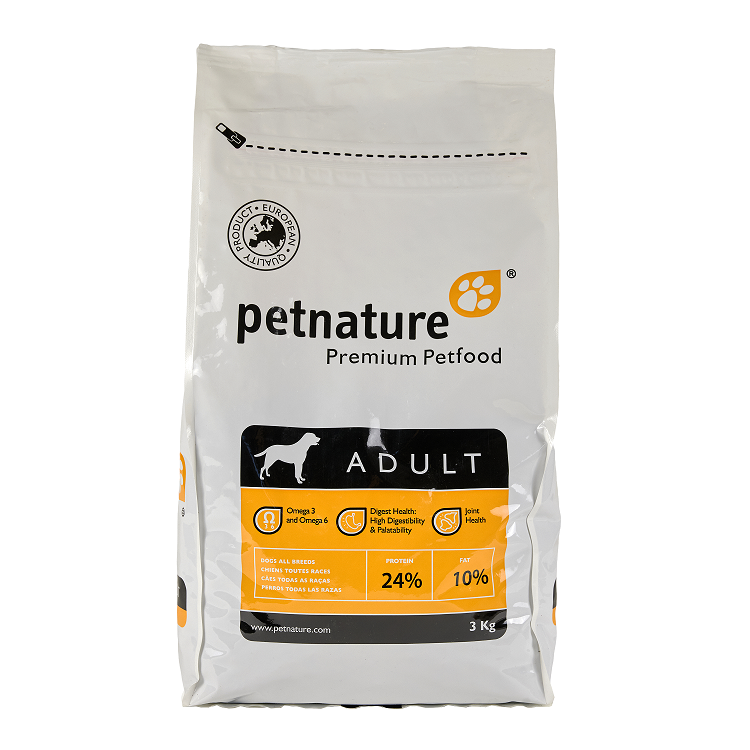 Petnature Adult, hrana uscata premium, 3 kg Adult