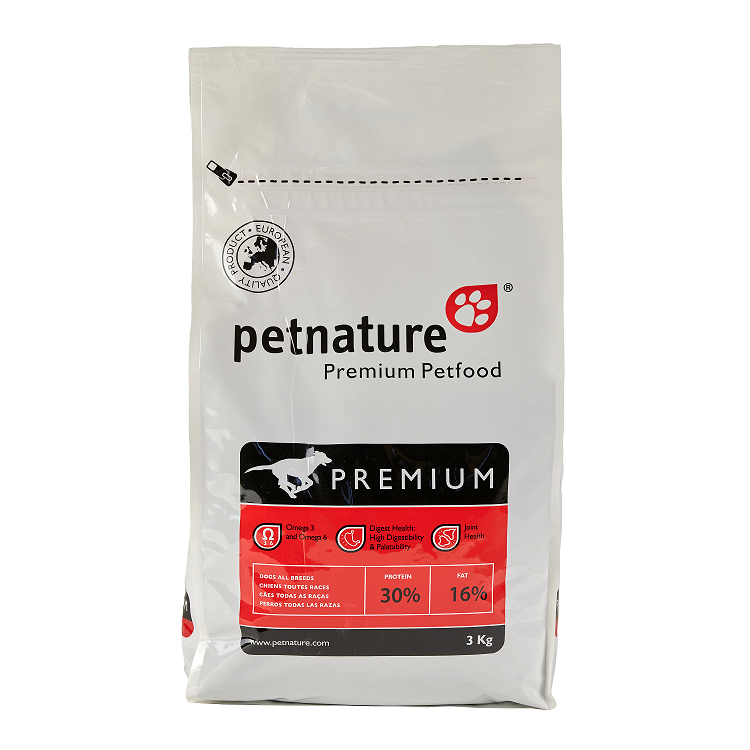 Petnature Premium, Hrana Uscata Premium, 3 Kg