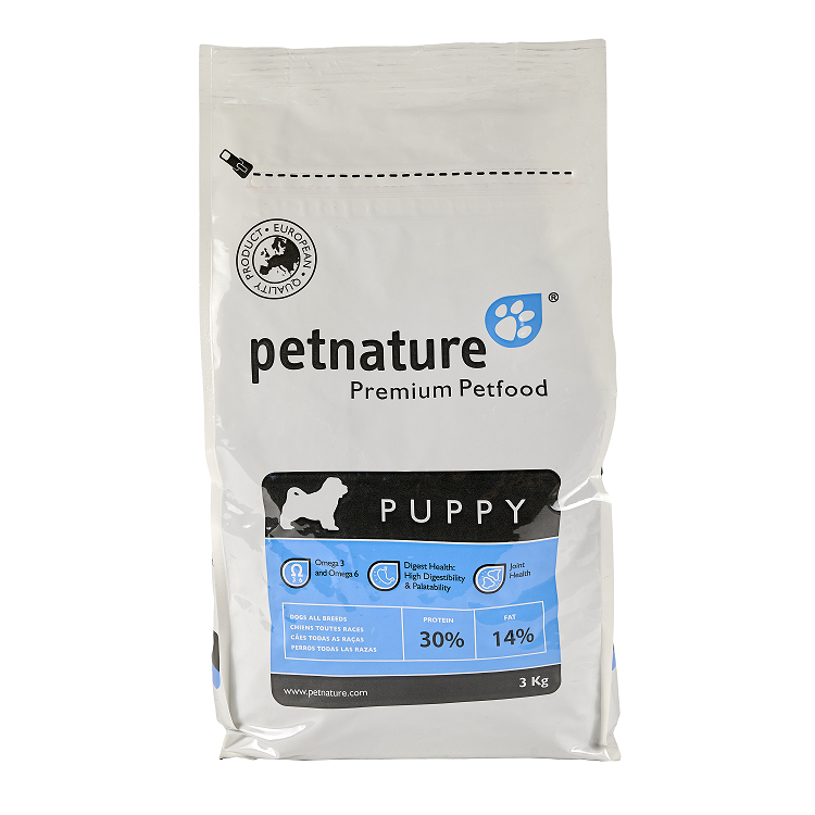Petnature Puppy, hrana uscata premium, 3 kg câini