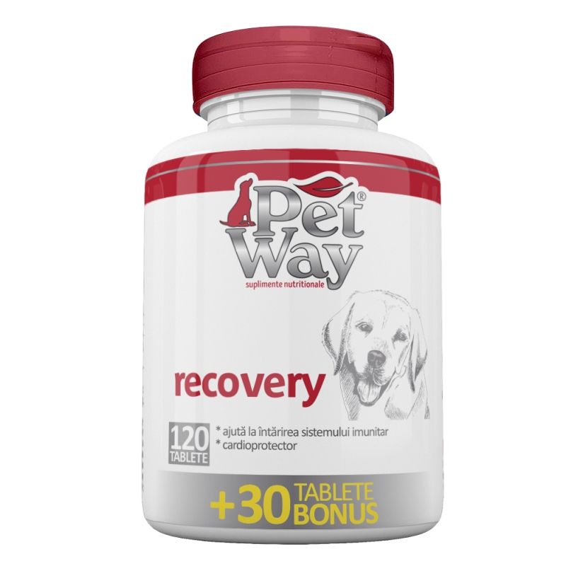 PetWay Recovery, 120 tablete Imunostimulatoare Caini 2023-09-26
