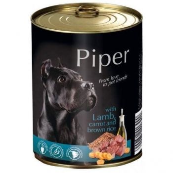 Piper Adult Dog, Cu Carne De Miel, Morcovi Si Orez Brun, 400 g 400