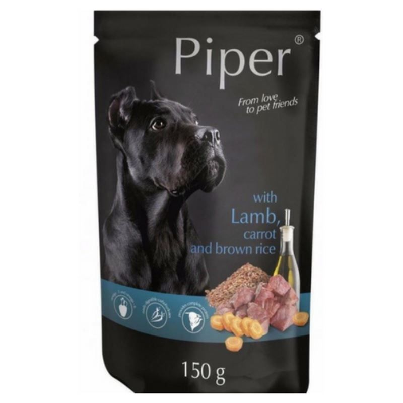 Piper Adult Dog, Miel, Morcovi Si Orez Brun, 150 g 150 imagine 2022