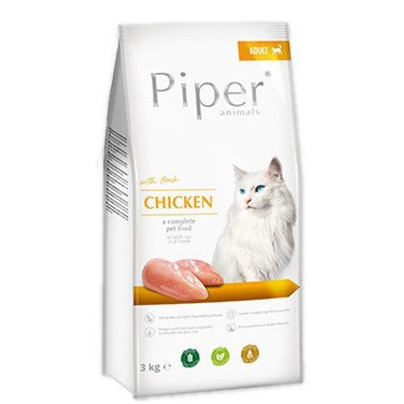 Piper Adult Cat, Pui, 3 kg Adult imagine 2022