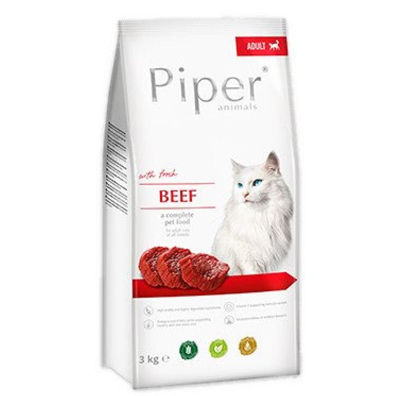 Piper Adult Cat, Carne De Vita, 3 Kg Adult