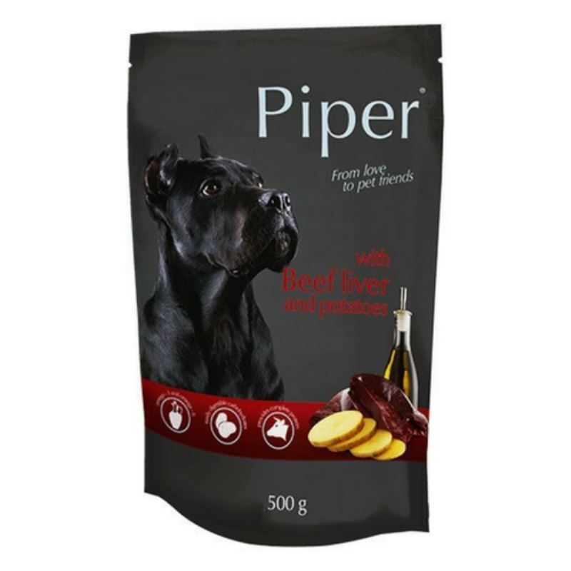 Piper Adult Dog, Cu Ficat De Vita Si Cartofi, 500 g 500