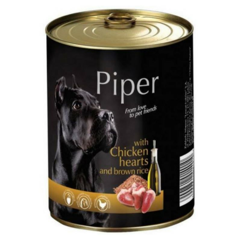 Piper Adult Dog, Inimi De Pui Si Orez Brun, 800 G