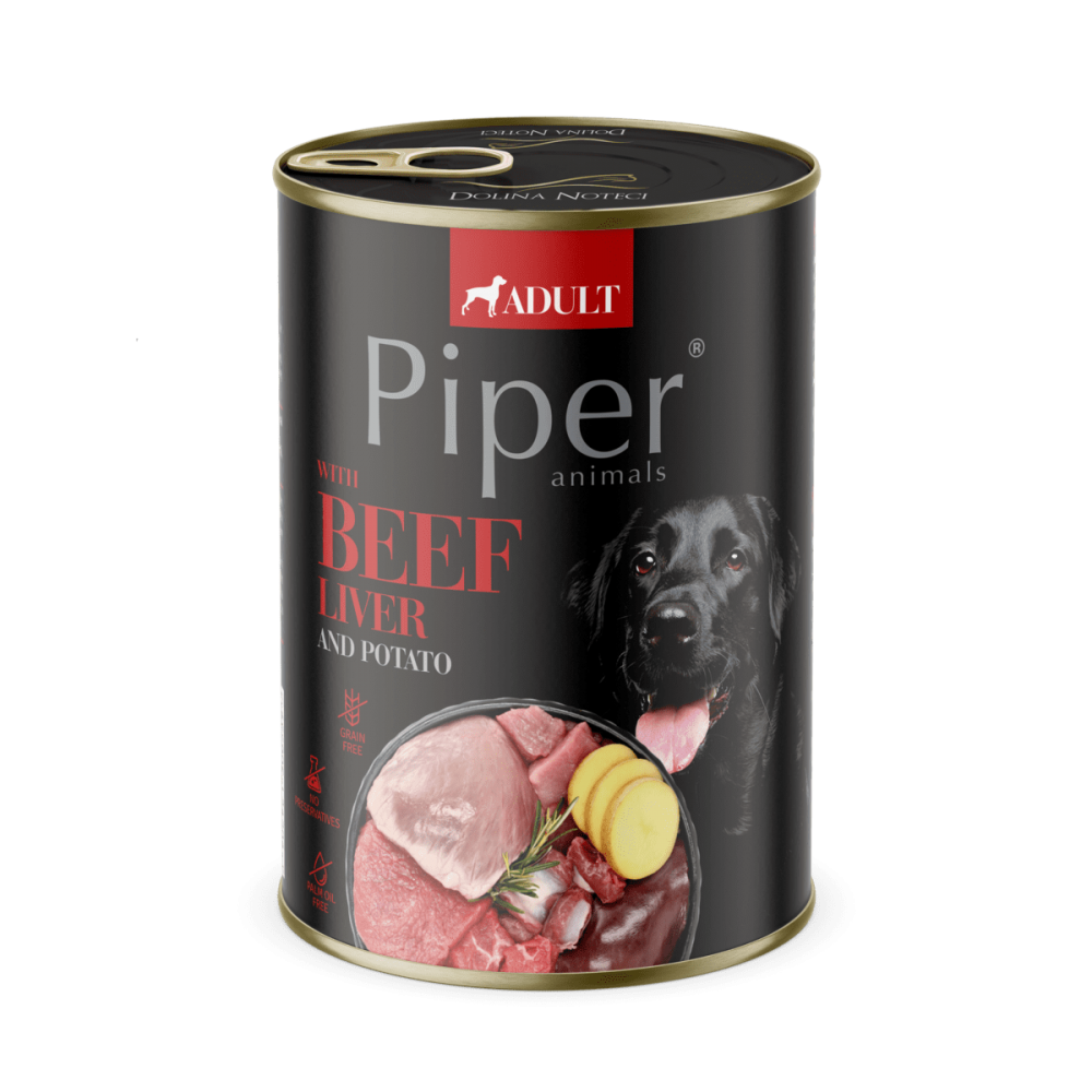 Piper Adult Dog, Ficat de Vita si Cartofi, 400 g