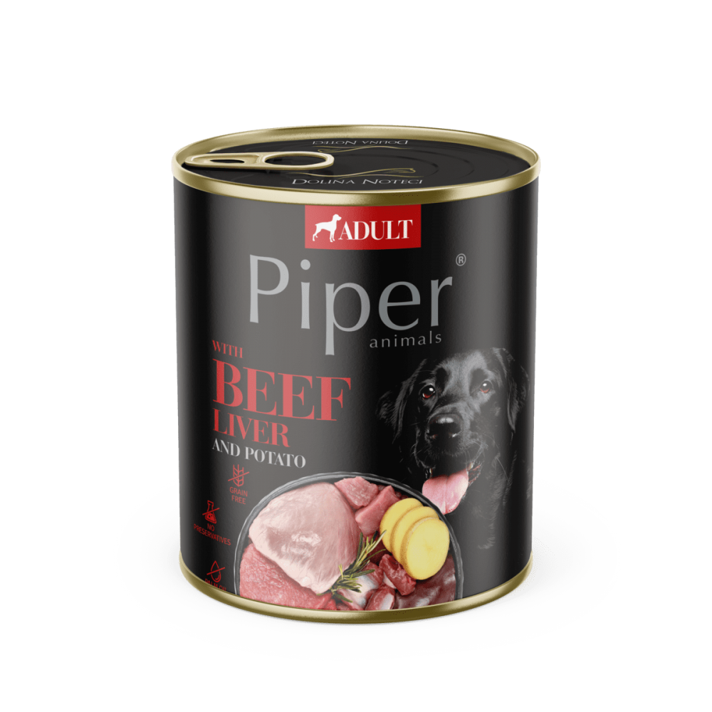 Piper Adult Dog, Ficat de Vita si Cartofi, 800 g