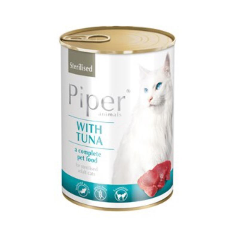 Piper Cat Sterilised, Carne De Ton, 400 g 400