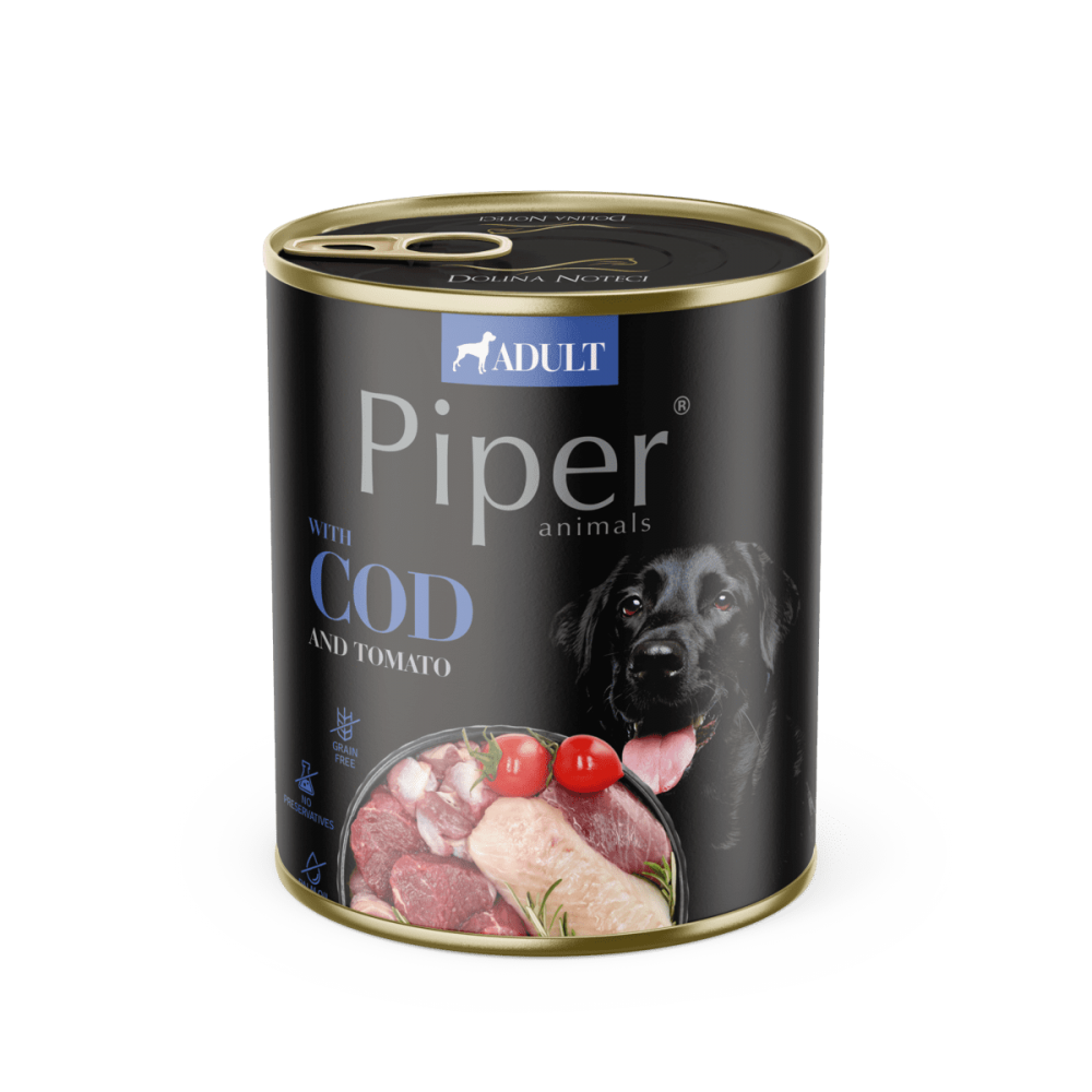 Piper Adult Dog, Cod si Tomate, 800 g