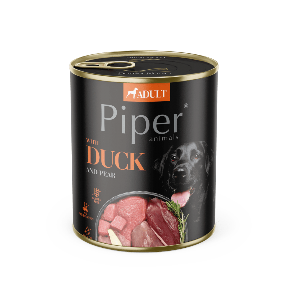 Piper Adult Dog, Carne de Rata si Pere, 800 g