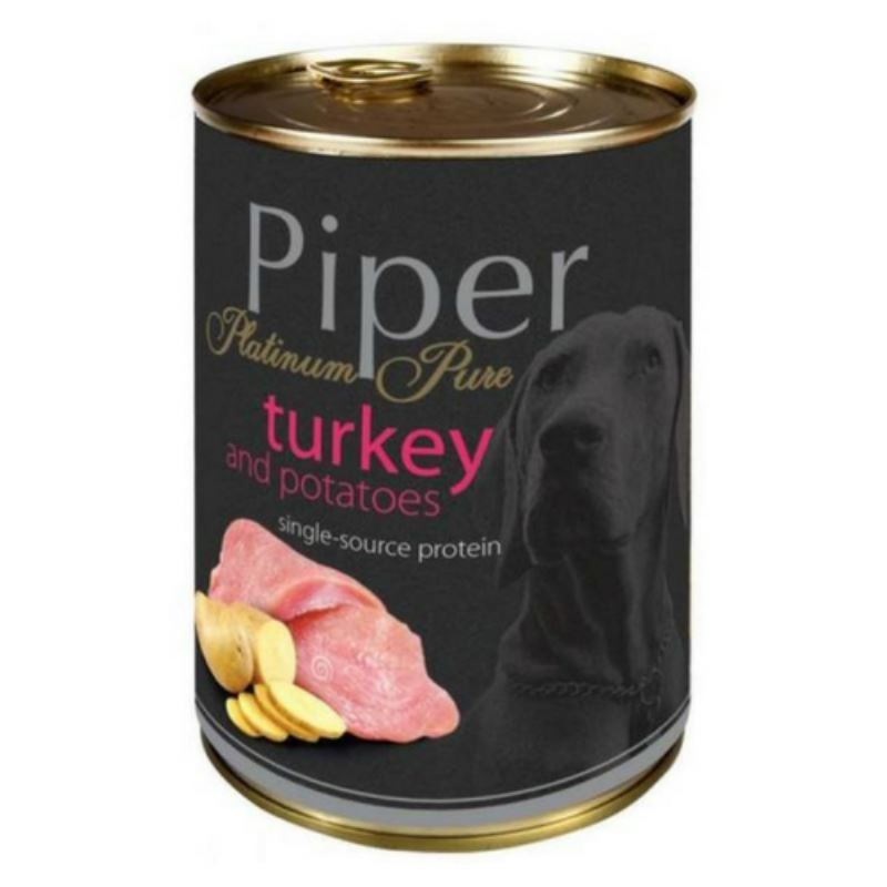 Piper Platinum Pure Dog, Curcan Si Cartofi, 400 g 400