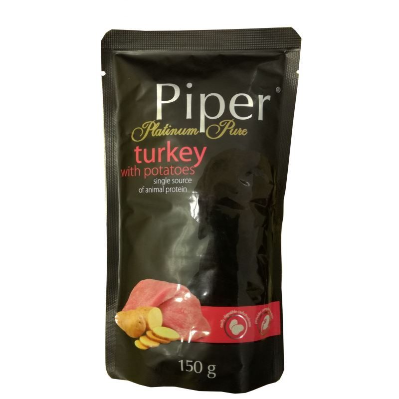 Piper Platinum Pure Dog, Curcan Si Cartofi, 150 g 150 imagine 2022