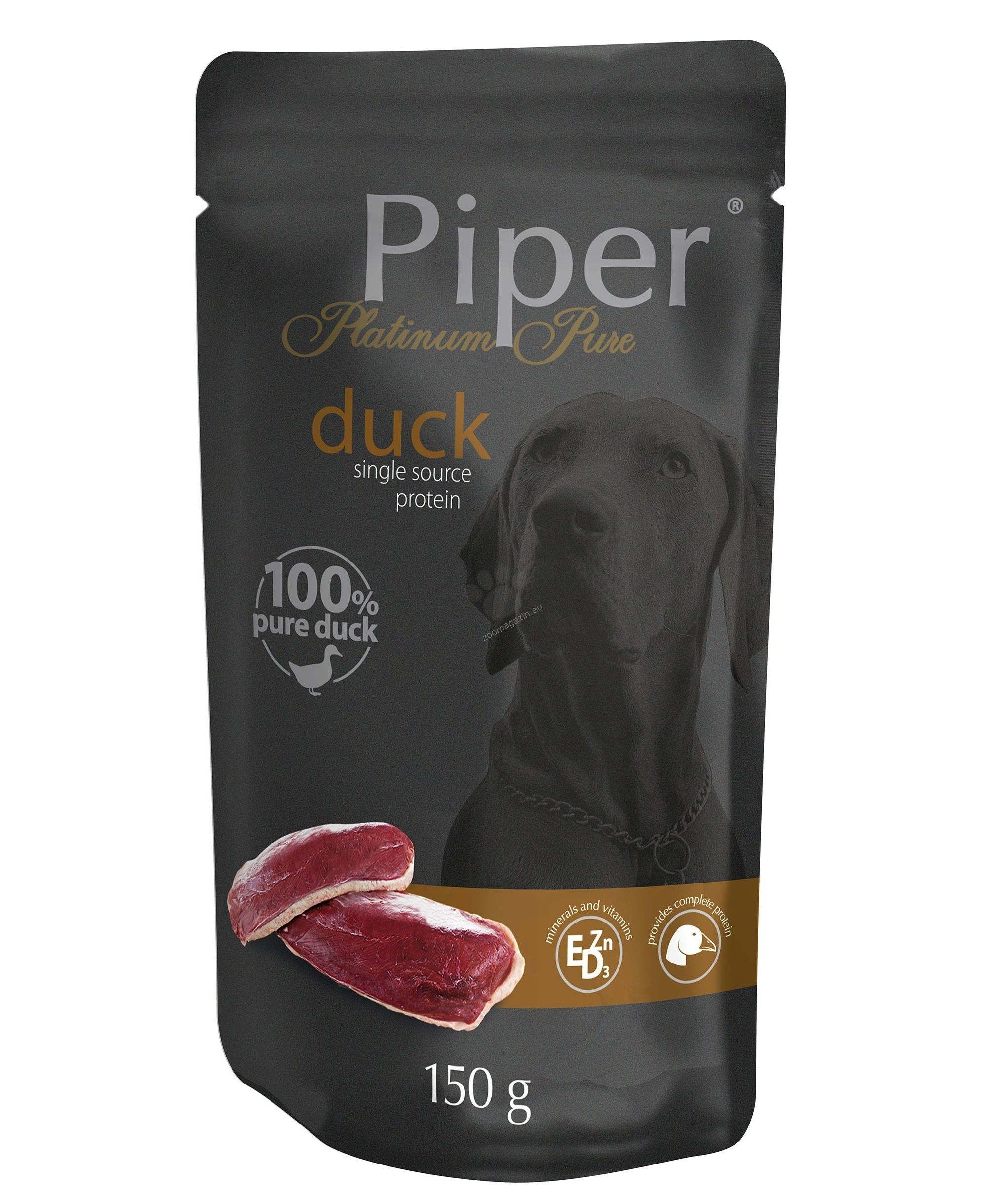 Piper Platinum Pure Dog, Rata, 150 g 150 imagine 2022