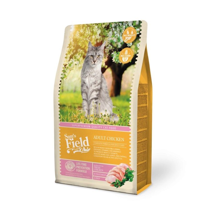 Sam\'s Field Cat Adult Chicken, 7.5 kg