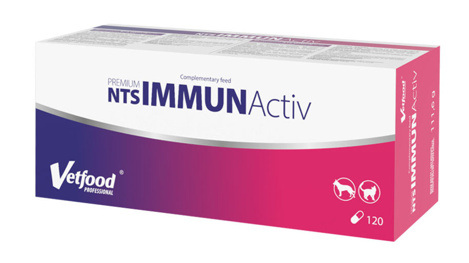 VetFood NTS Diet Immunactiv Anticahectic, 120 capsule
