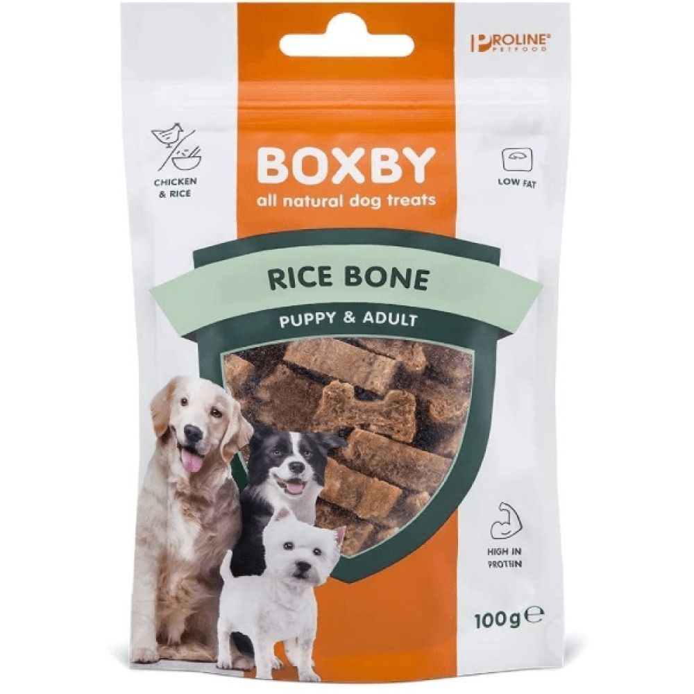 Proline Dog Boxby Rice Bone, 100 g 100 imagine 2022