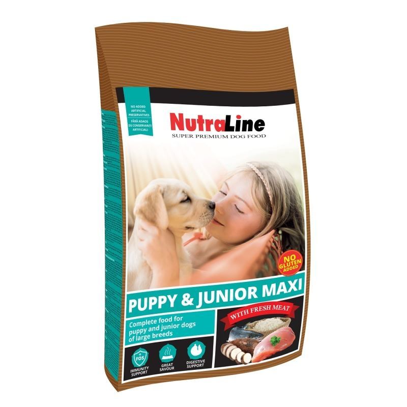 Nutraline Caine Puppy & Junior Maxi, 3 kg Caine imagine 2022