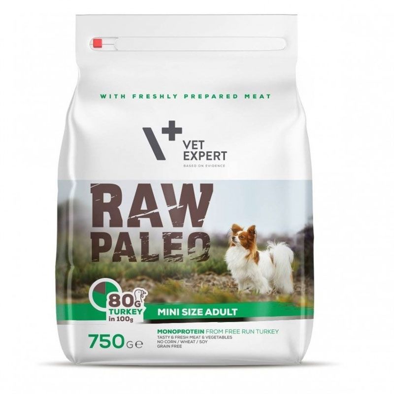 Raw Paleo, Adult, Rase Mici, Curcan, 750 g