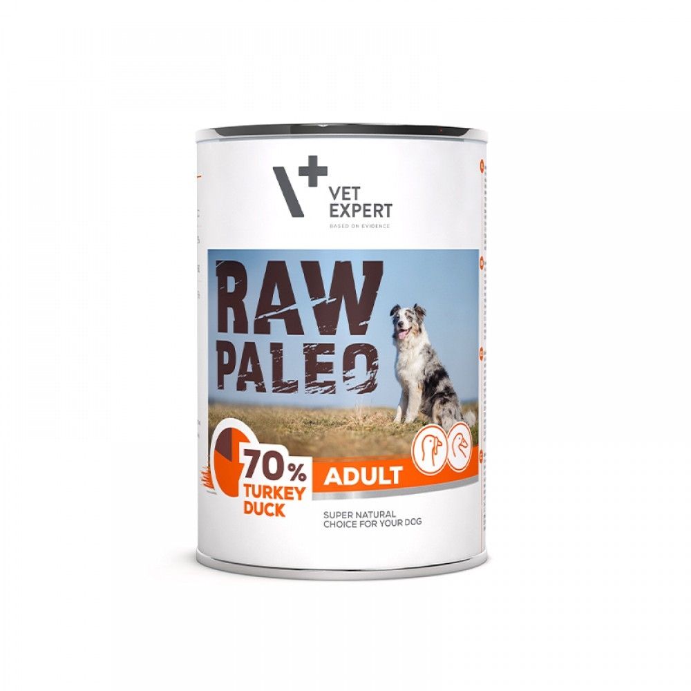 Raw Paleo Adult Dog Duo Protein, Curcan & Rata, 400 g 400 imagine 2022