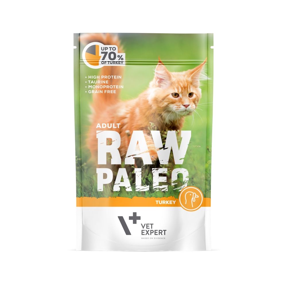 Raw Paleo Cat, Adult, Curcan, 100 g 100 imagine 2022