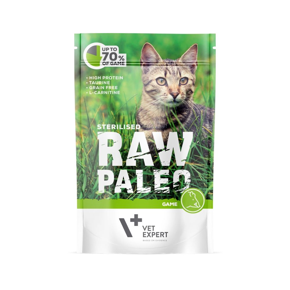 Raw Paleo Cat, Sterilised, Vanat, 100 g 100