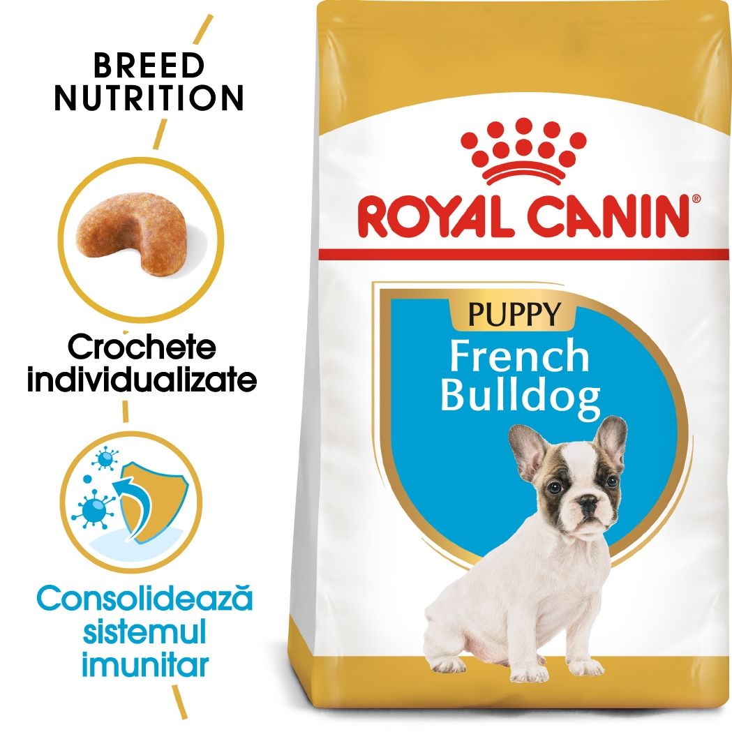 Royal Canin French Bulldog Puppy hrana uscata caine junior, 3 kg Bulldog imagine 2022