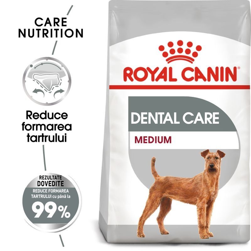 Royal Canin Medium Dental Care Adult hrana uscata caine, reducerea formarii tartrului Adult imagine 2022