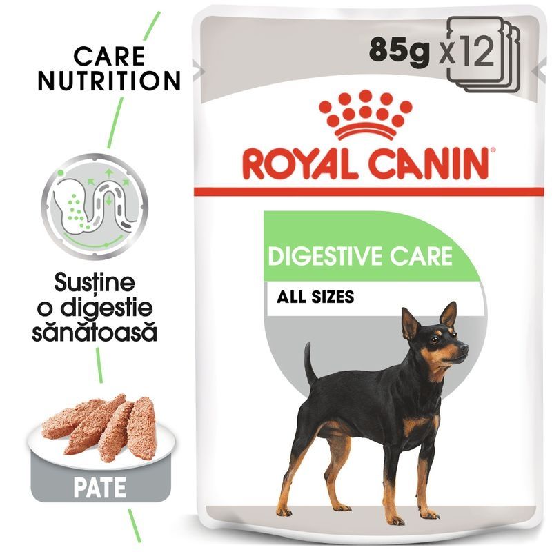 Royal Canin Digestive Care Adult hrana umeda caine, confort digestiv (pate), 12 x 85 g (pate) imagine 2022