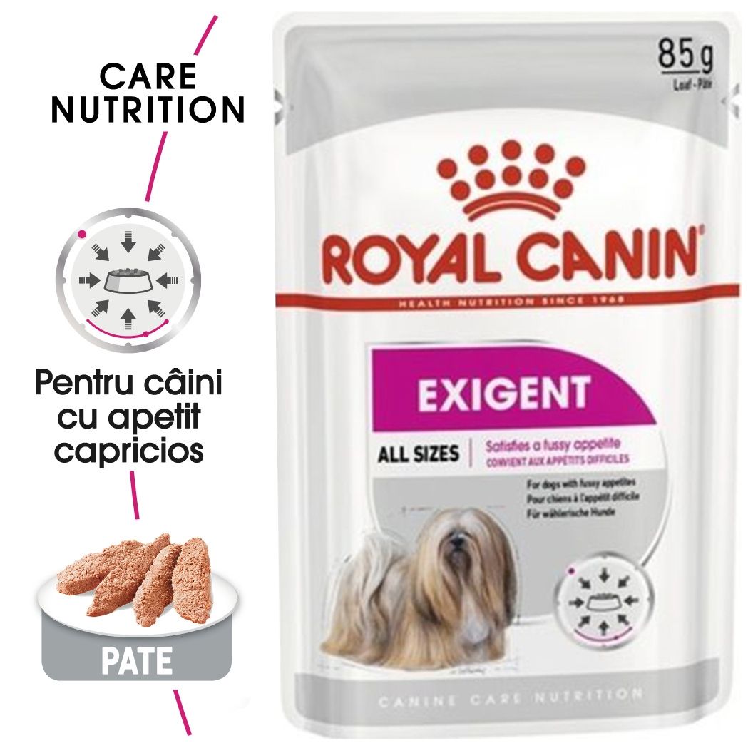 Royal Canin Exigent Adult hrana umeda caine, apetit capricios (pate), 85 g