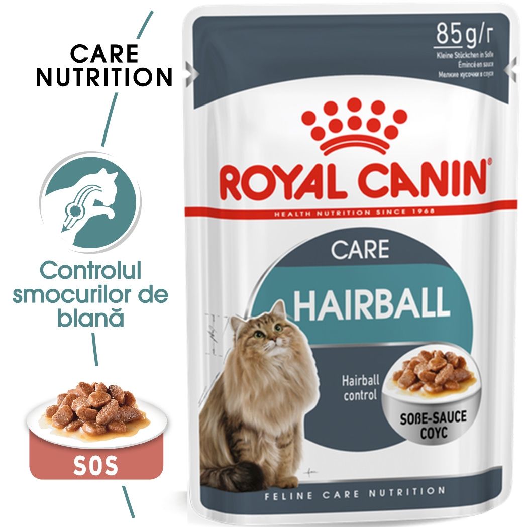 Royal Canin Hairball Care Adult hrana umeda pisica, limitarea ghemurilor blanii (in sos), 85 g