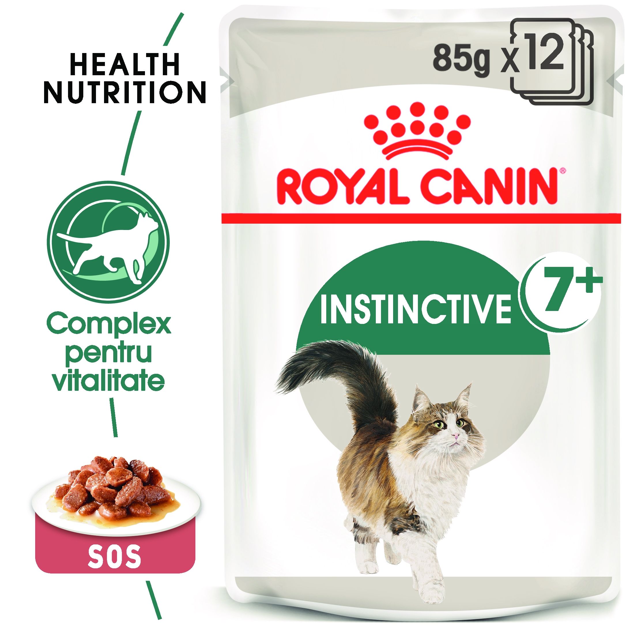 Royal Canin Instinctive 7+ hrana umeda pisica (in sos), 12 x 85 g