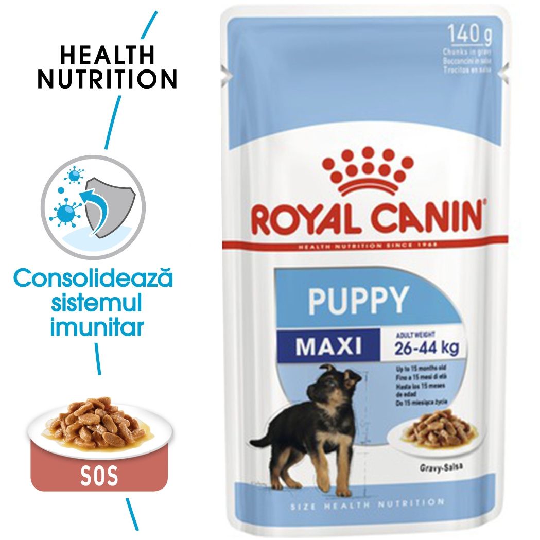 Royal Canin Maxi Puppy hrana umeda caine junior (in sos), 140 g 140 imagine 2022
