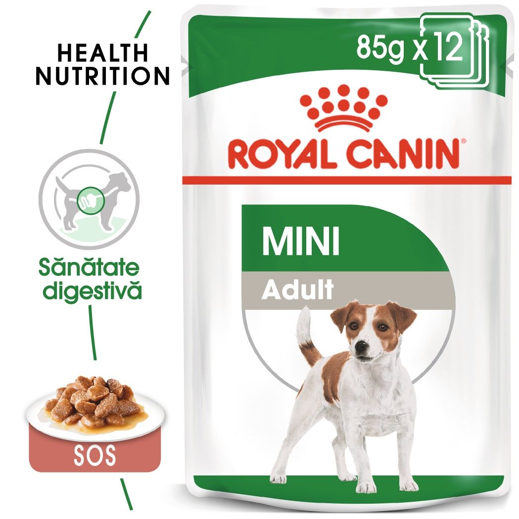 Royal Canin Mini Adult hrana umeda caine (in sos), 12 x 85 g (în imagine 2022