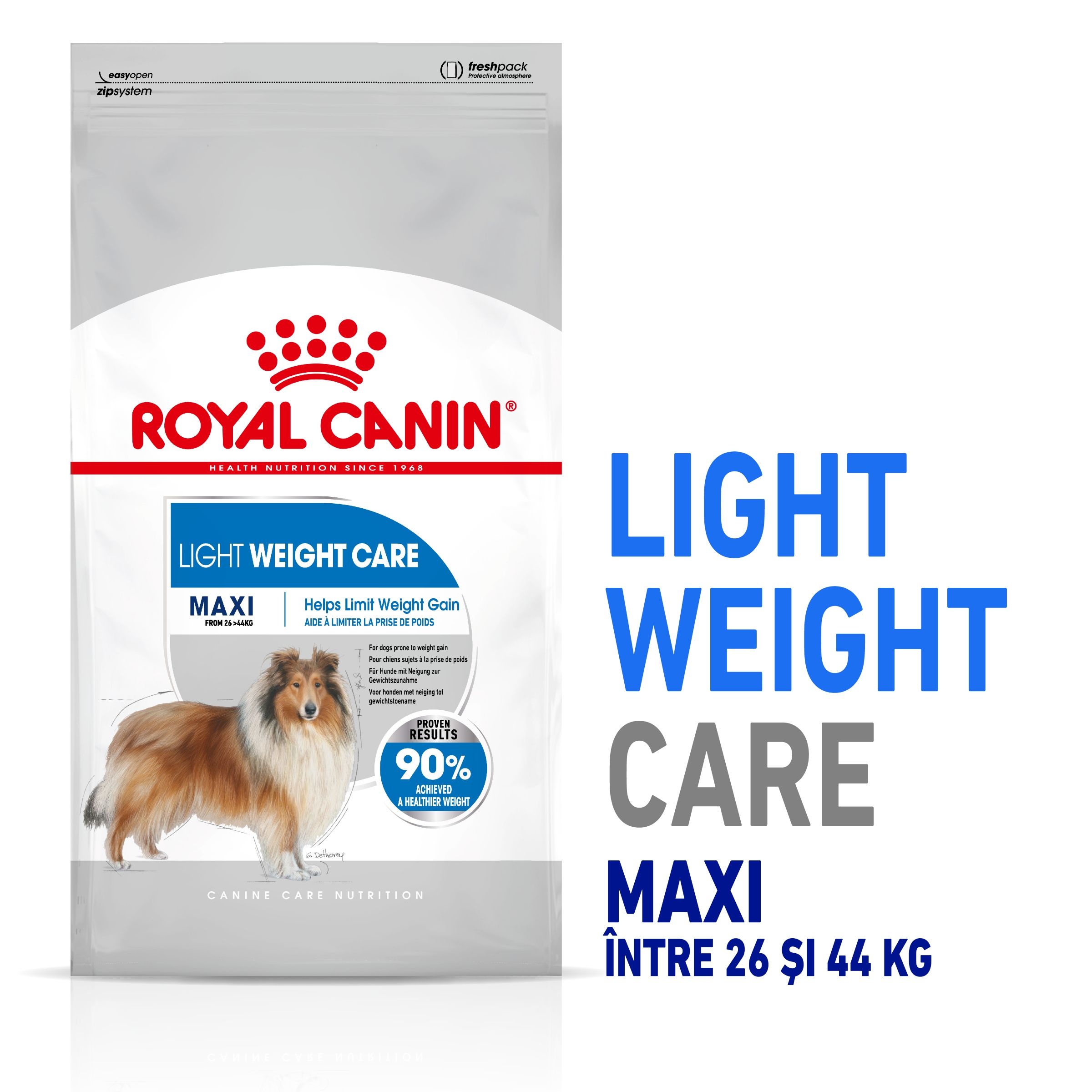 Royal Canin Maxi Light Weight Care Adult Hrana Uscata Caine, Limitarea Greutatii