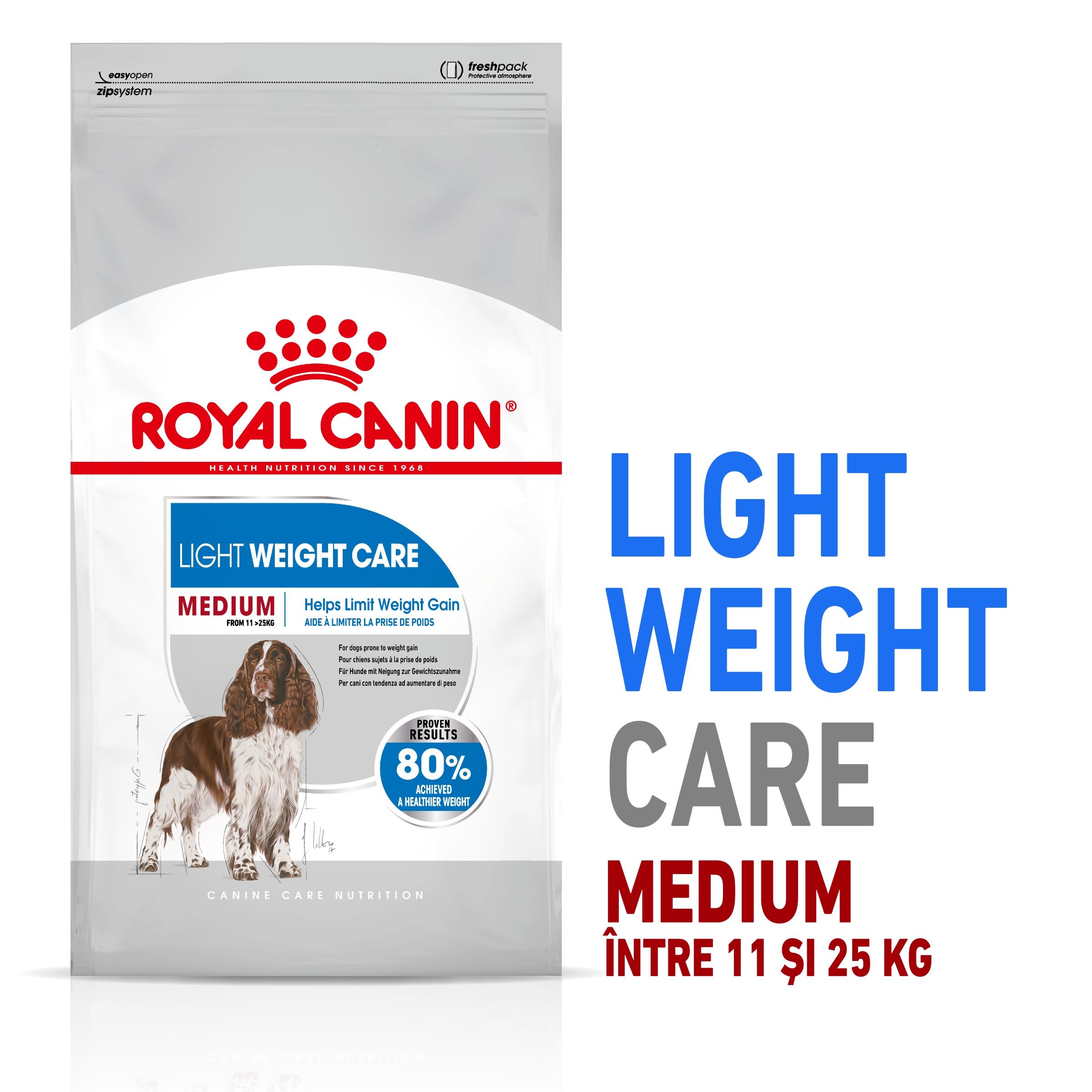 Royal Canin Medium Light Weight Care Adult hrana uscata caine, limitarea greutatii Adult
