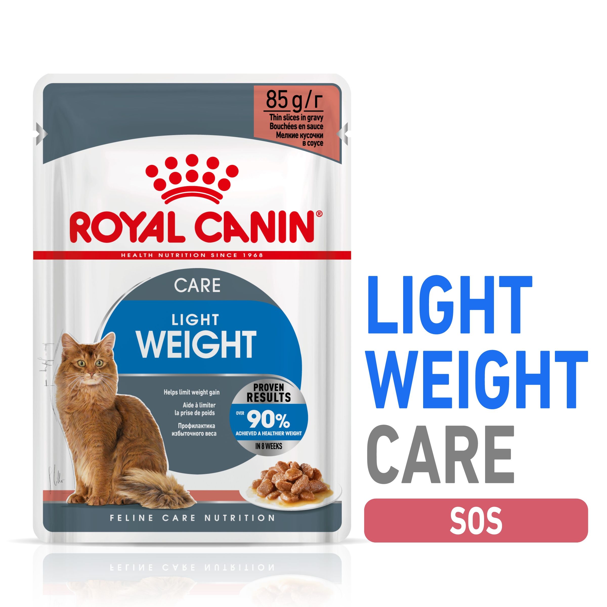 Royal Canin Light Weight Care Adult hrana umeda pisica, limitarea greutatii (in sos), 12×85 g (in