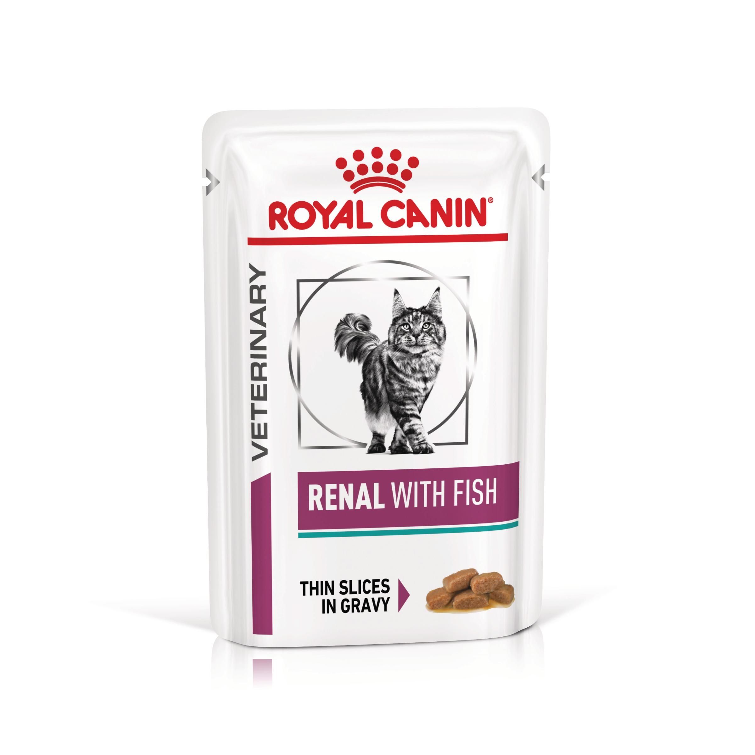 ROYAL CANIN Renal Fish, dieta veterinara pisici, sistem renal, 85 g
