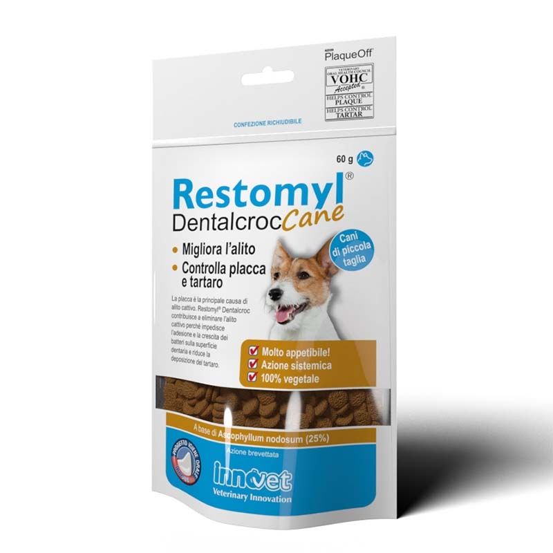 Restomyl Dentalcroc, Caine, 60 g câine