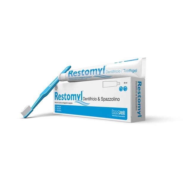 Restomyl, gel dentar cu periuta, 50 ml