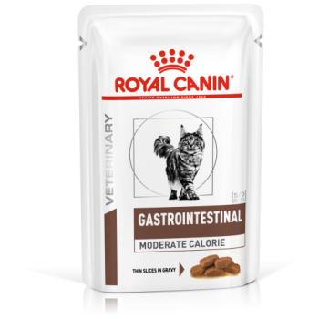 Royal Canin Gastro Intestinal Moderate Calorie Cat, hrana umeda pisica, 85 g Calorie imagine 2022